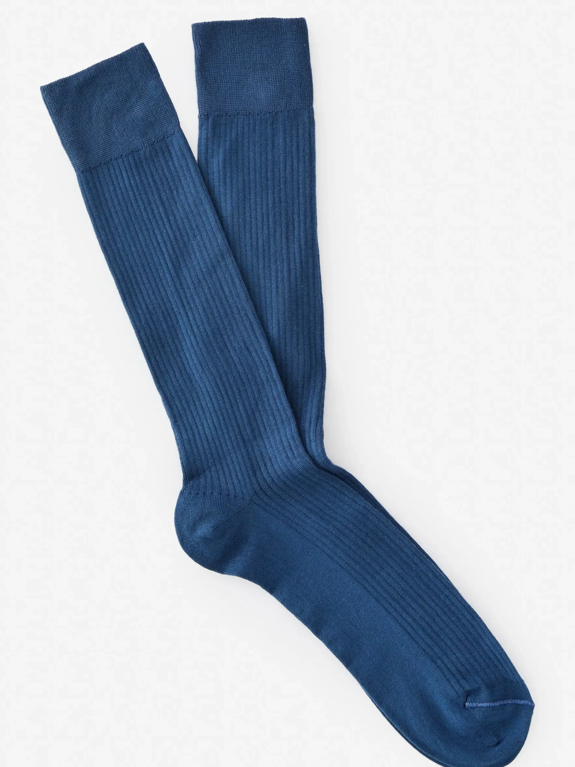 J.McLaughlin Ribbed Socks CobaltBlue Clearance