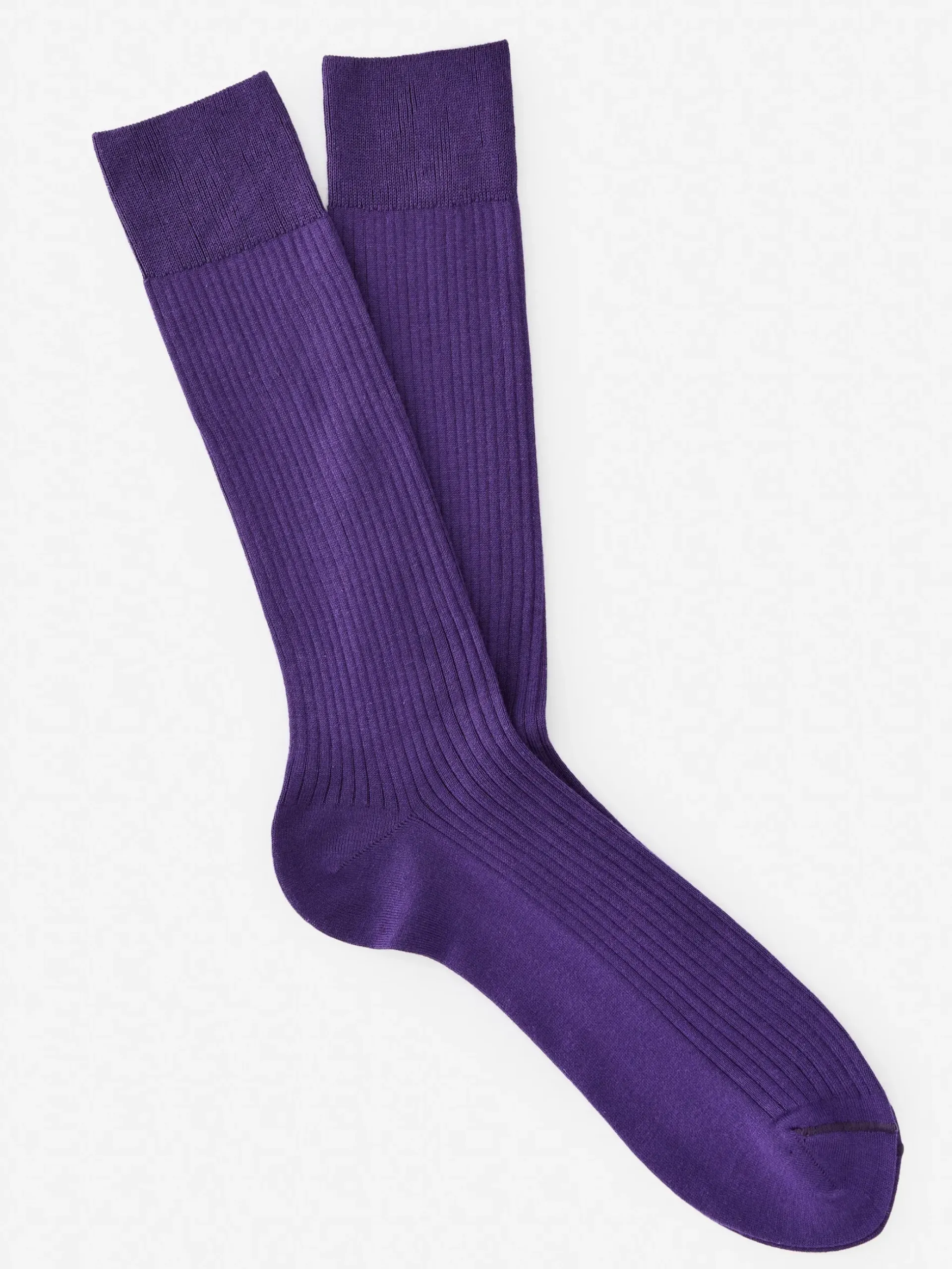 J.McLaughlin Ribbed Socks Purple Clearance