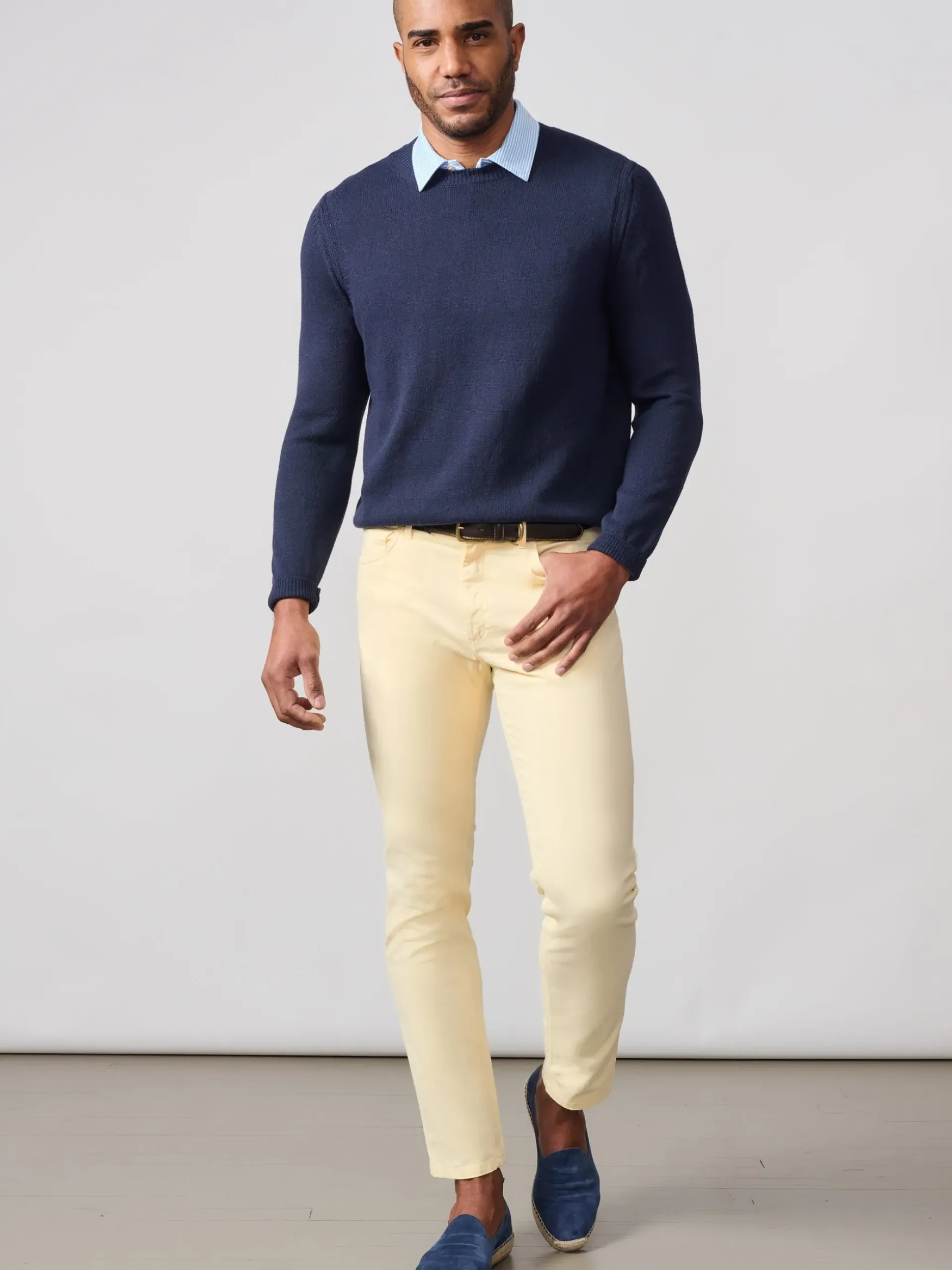 J.McLaughlin Rodrick Sweater Navy Best