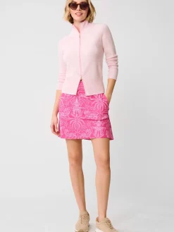J.McLaughlin Roe Skort in Tiger Damask Pink/LightPink New