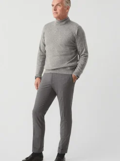 J.McLaughlin Rollneck Sweater in Featherweight Cashmere Pewter Online
