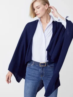 J.McLaughlin Rossi Cashmere Wrap Navy New