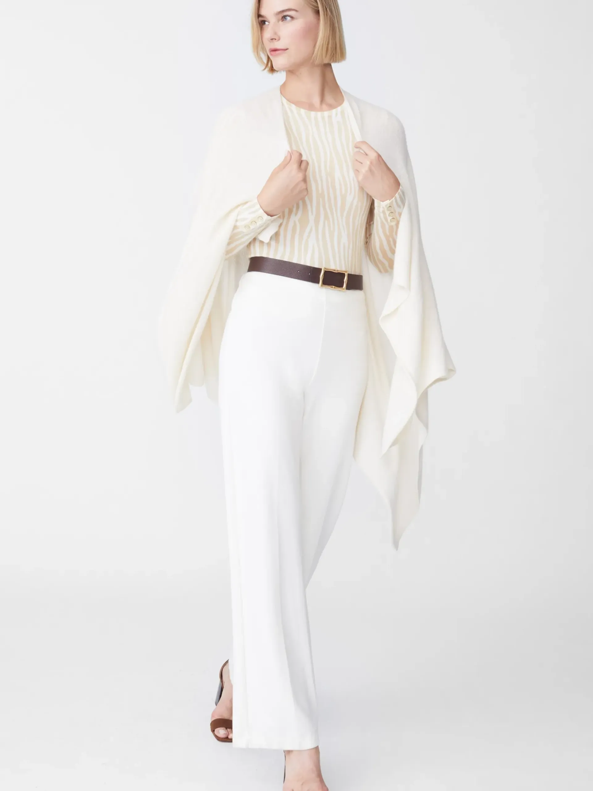 J.McLaughlin Rossi Cashmere Wrap OffWhite Outlet