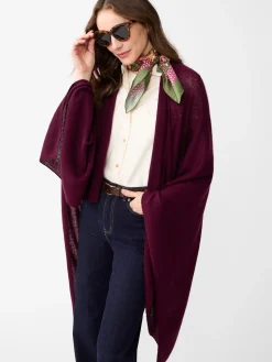 J.McLaughlin Rossi Cashmere Wrap Merlot Clearance
