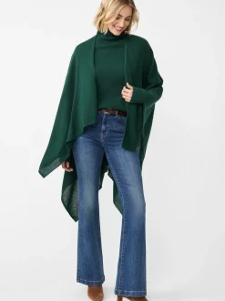 J.McLaughlin Rossi Cashmere Wrap EmeraldGreen Sale
