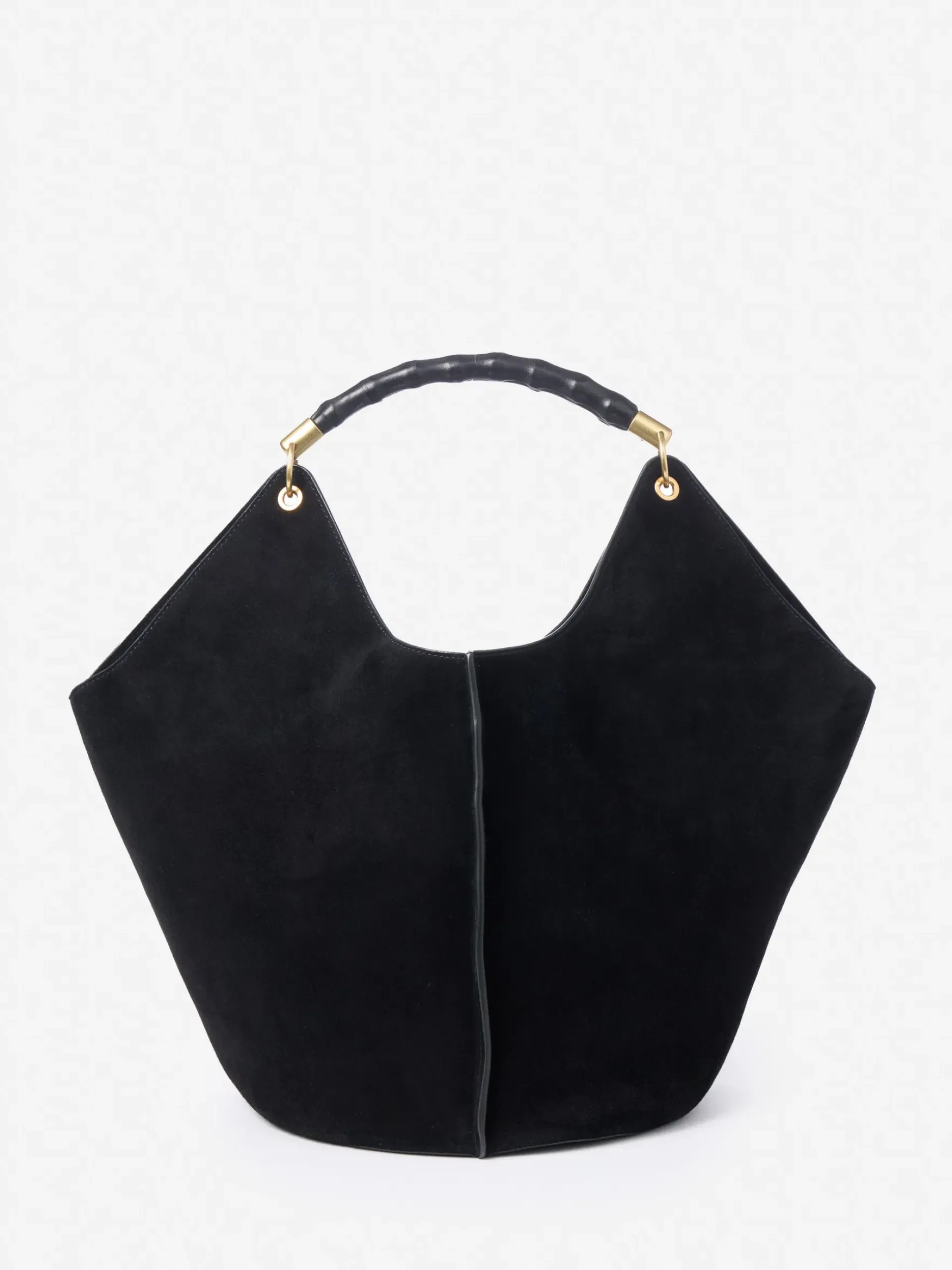 J.McLaughlin Sanne Suede Top Handle Black New