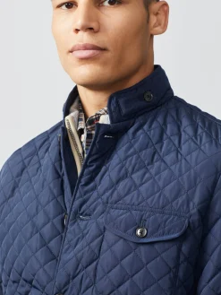 J.McLaughlin Sebby Quilted Jacket Navy Fashion