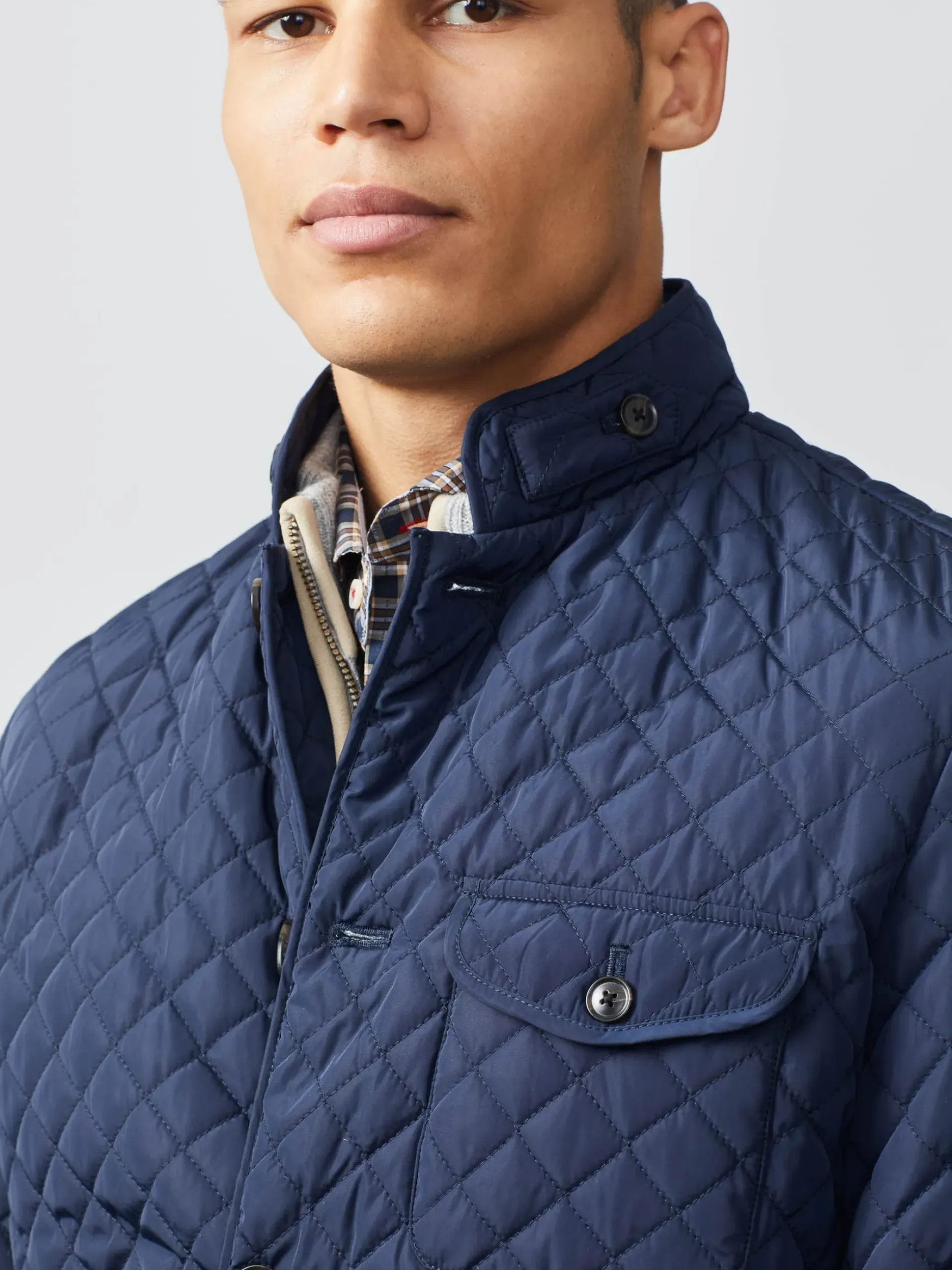 J.McLaughlin Sebby Quilted Jacket Navy Fashion