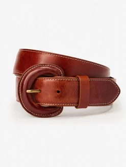 J.McLaughlin Sedona Leather Belt DarkVachetta Online