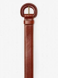 J.McLaughlin Sedona Leather Belt DarkVachetta Online