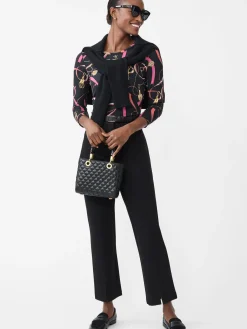 J.McLaughlin Signature Tee in Neo Sinclair Heraldic Black/Red Best