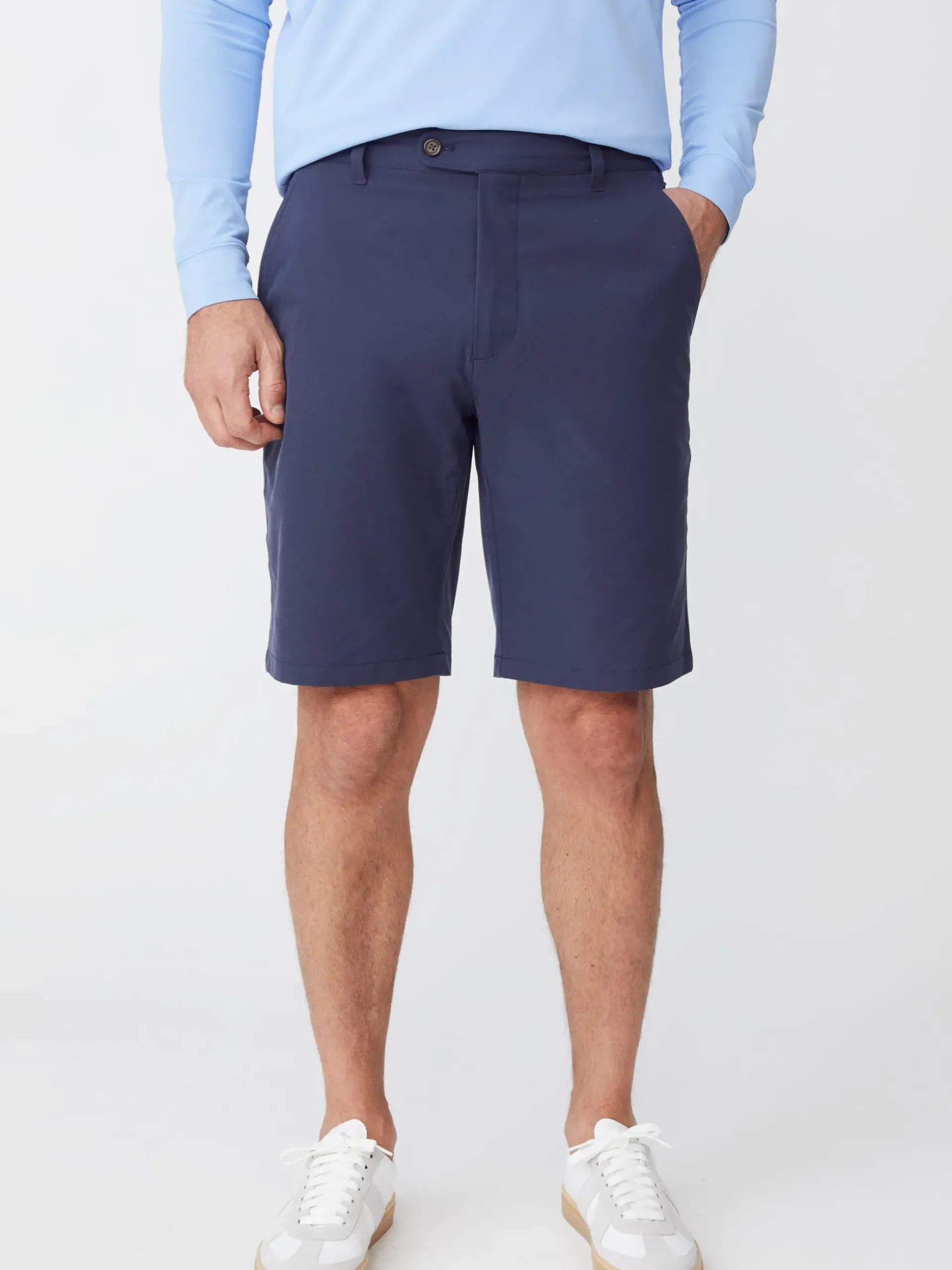 J.McLaughlin Silas 10" Performance Shorts Navy Clearance