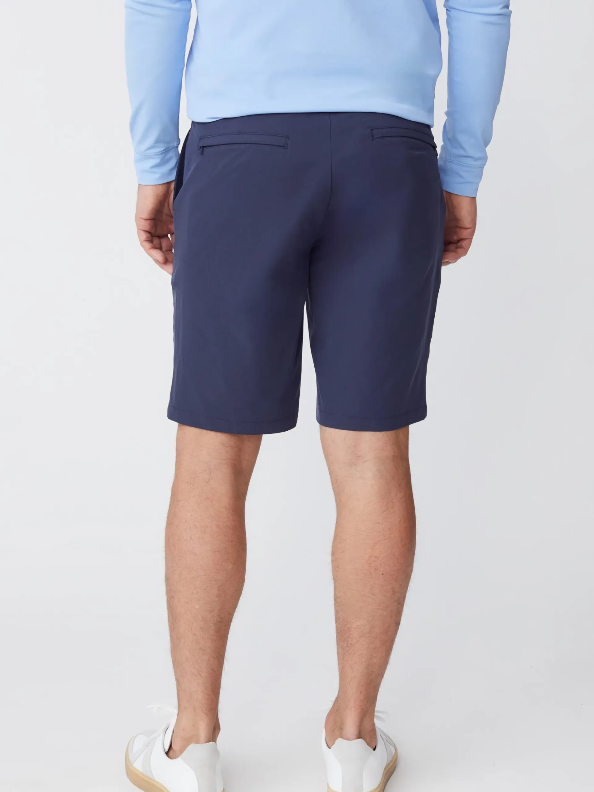 J.McLaughlin Silas 10" Performance Shorts Navy Clearance