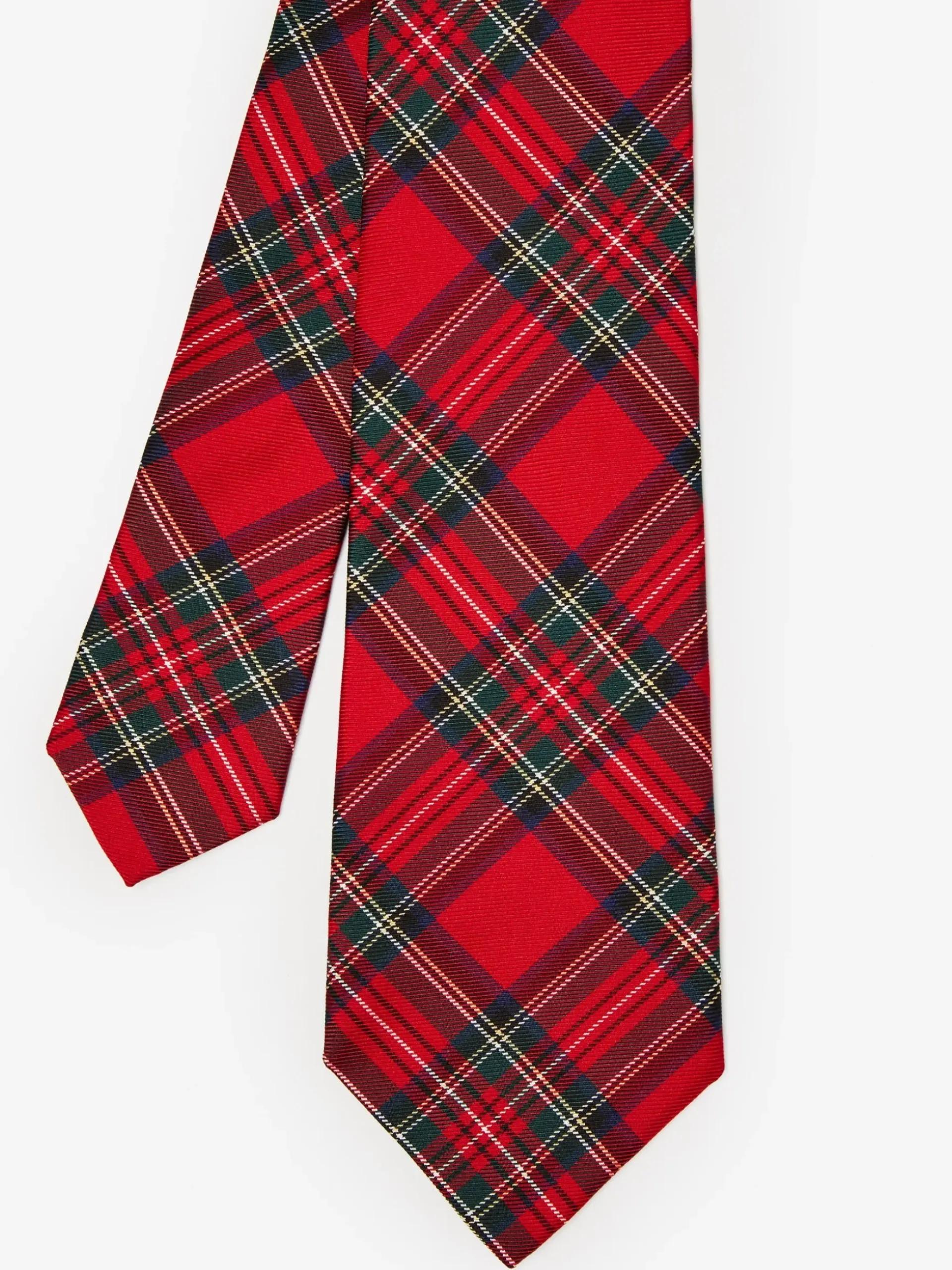 J.McLaughlin Silk Tie in Plaid RedMulti New