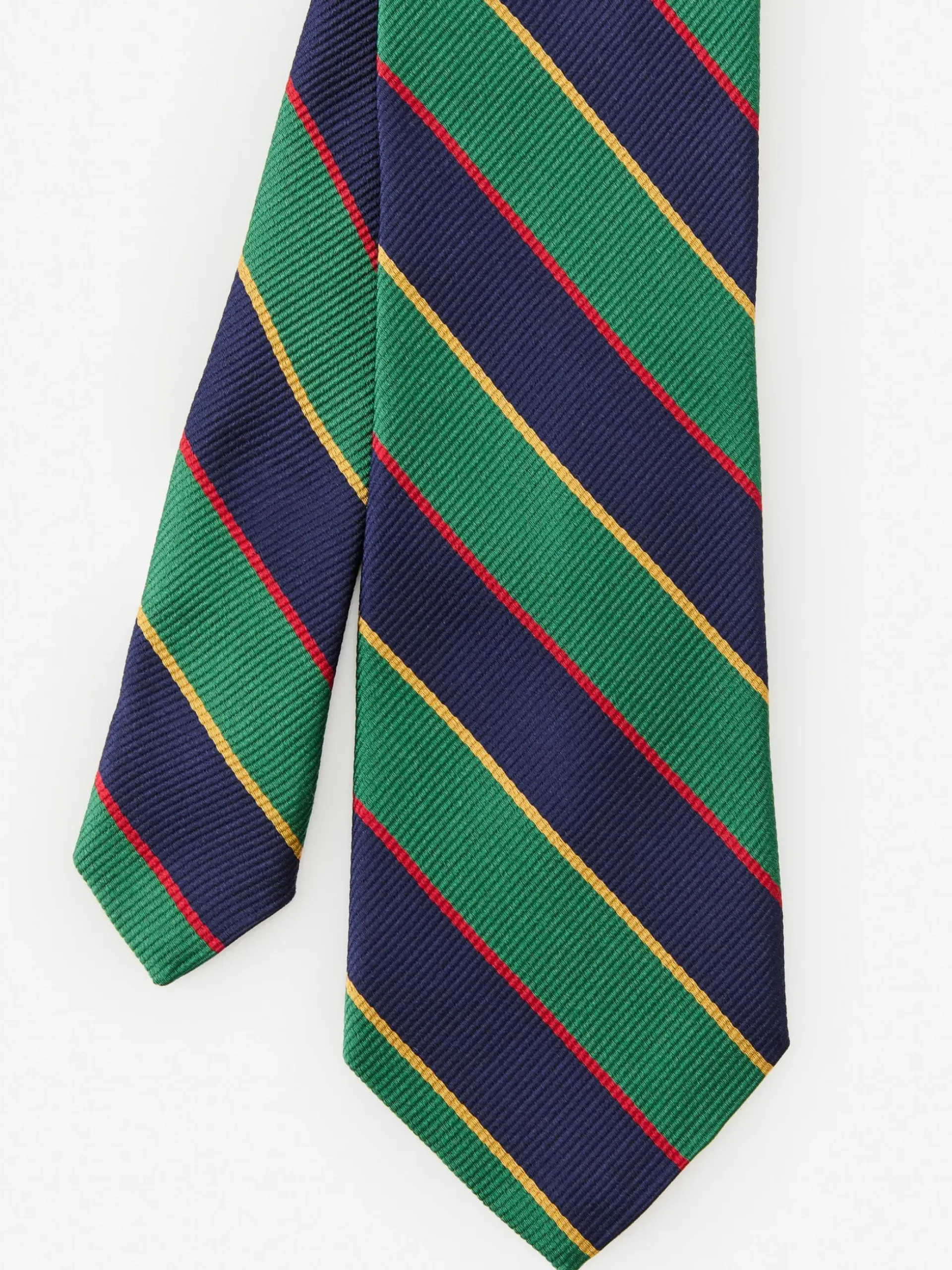 J.McLaughlin Silk Tie in Stripe Green/Blue Sale