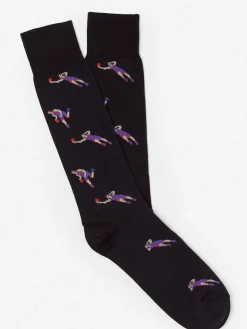 J.McLaughlin Socks in Basketball Players Navy Discount