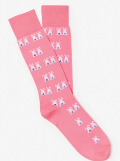 J.McLaughlin Socks in Easter Bunny Pink Fashion