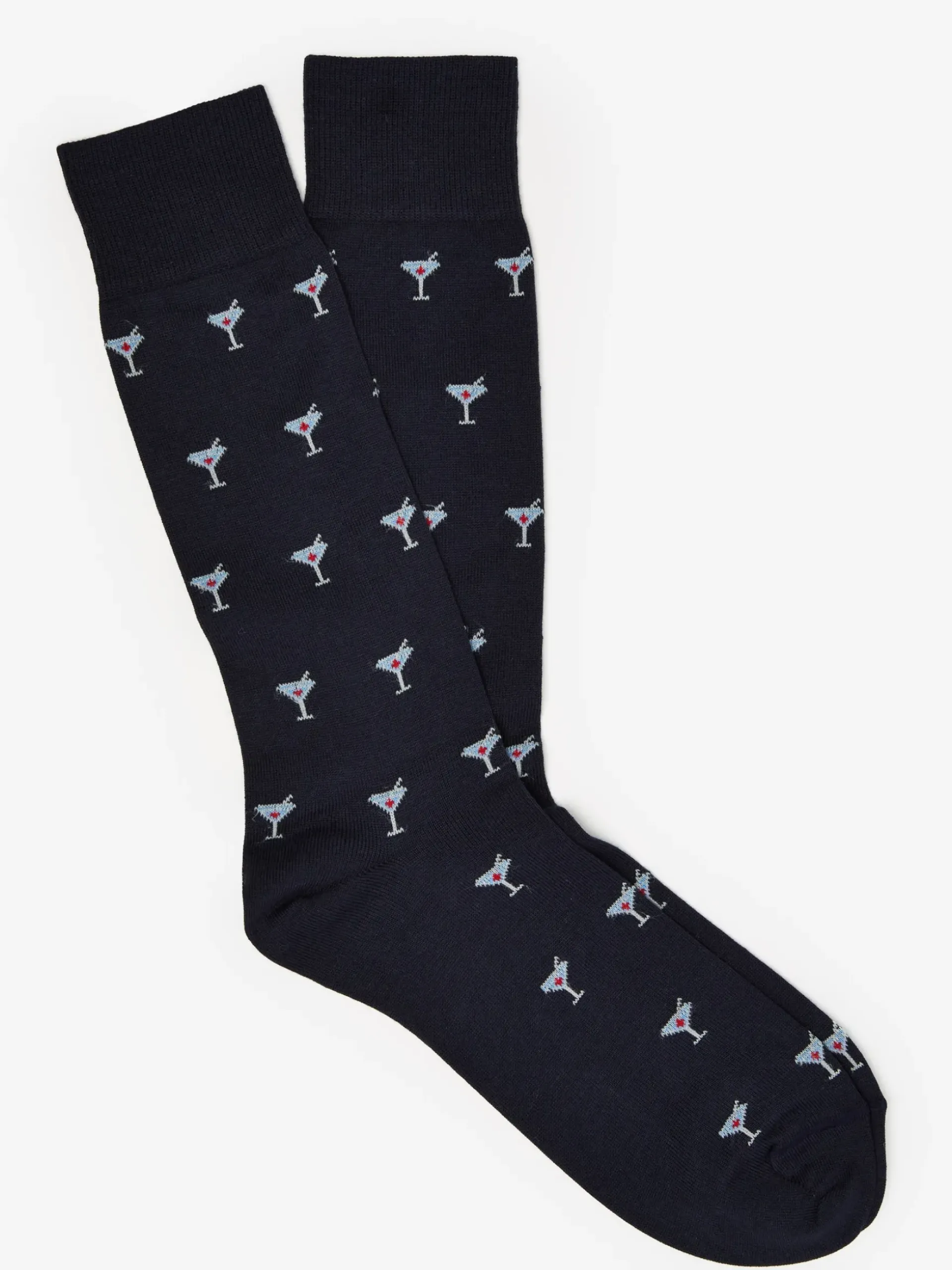 J.McLaughlin Socks in Martini Navy/LightSilver Discount