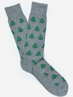 J.McLaughlin Socks in Xmas Tree DarkHeatherGray Best