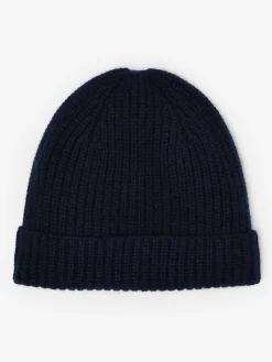 J.McLaughlin Spencer Cashmere Hat SolidNavy Clearance