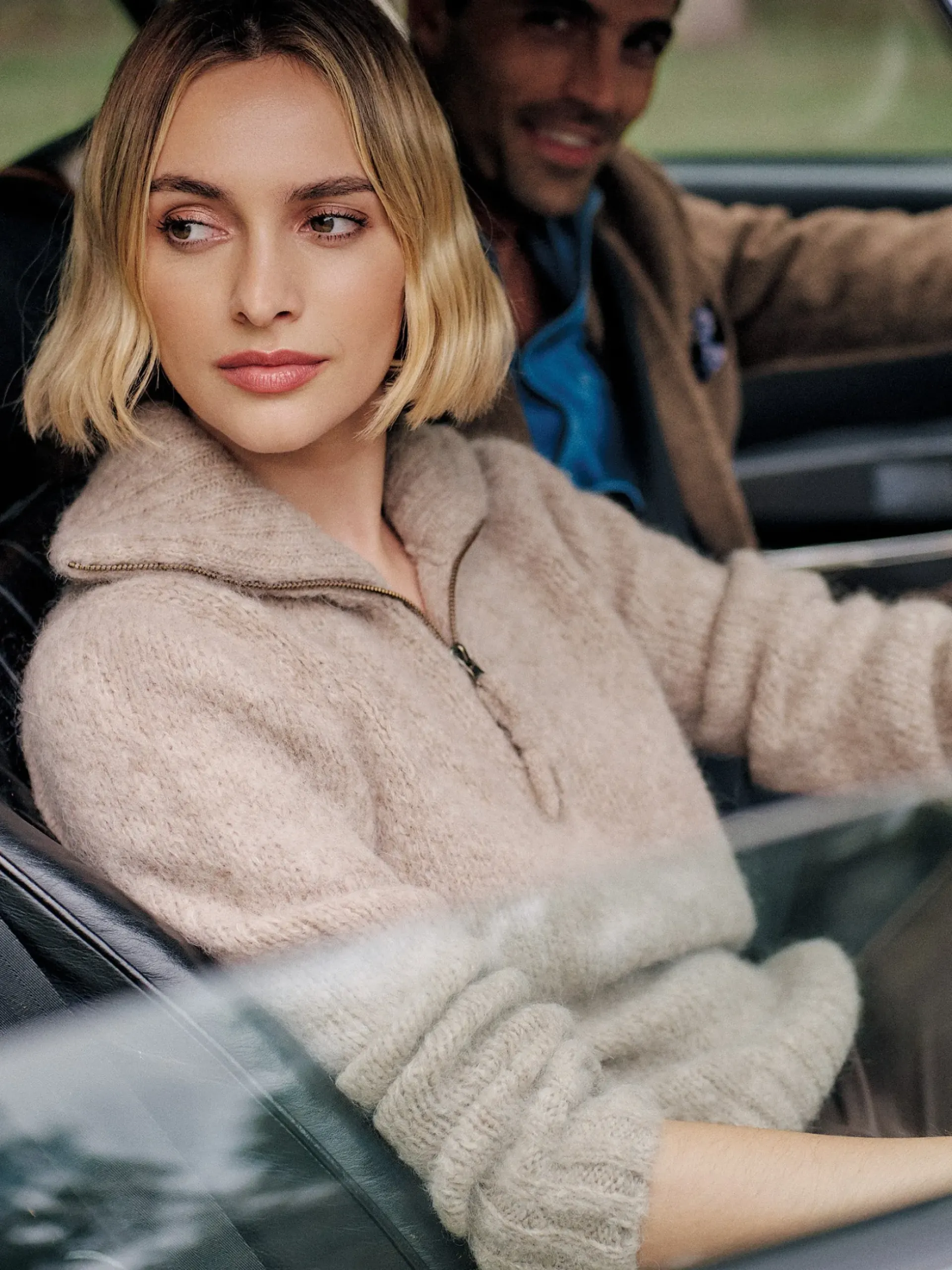 J.McLaughlin St. Moritz Sweater Taupe Sale