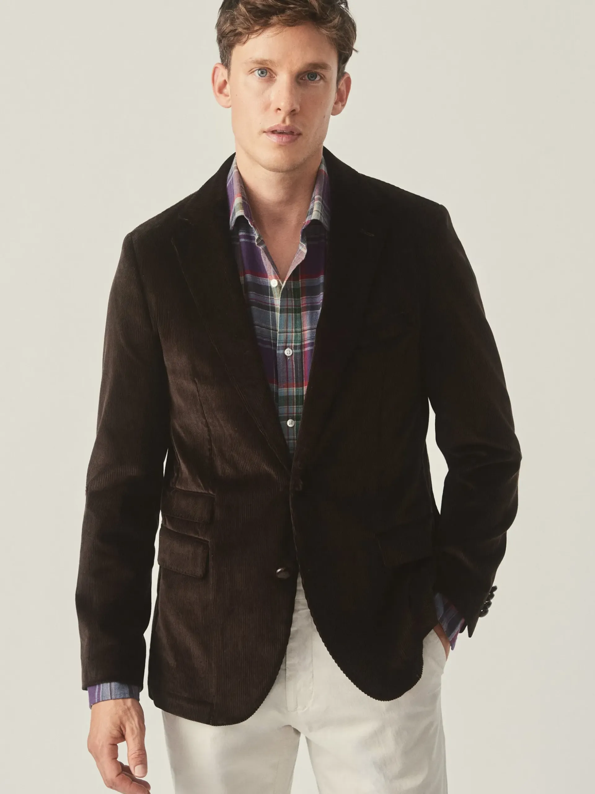 J.McLaughlin Suffolk Corduroy Sport Coat Brown New