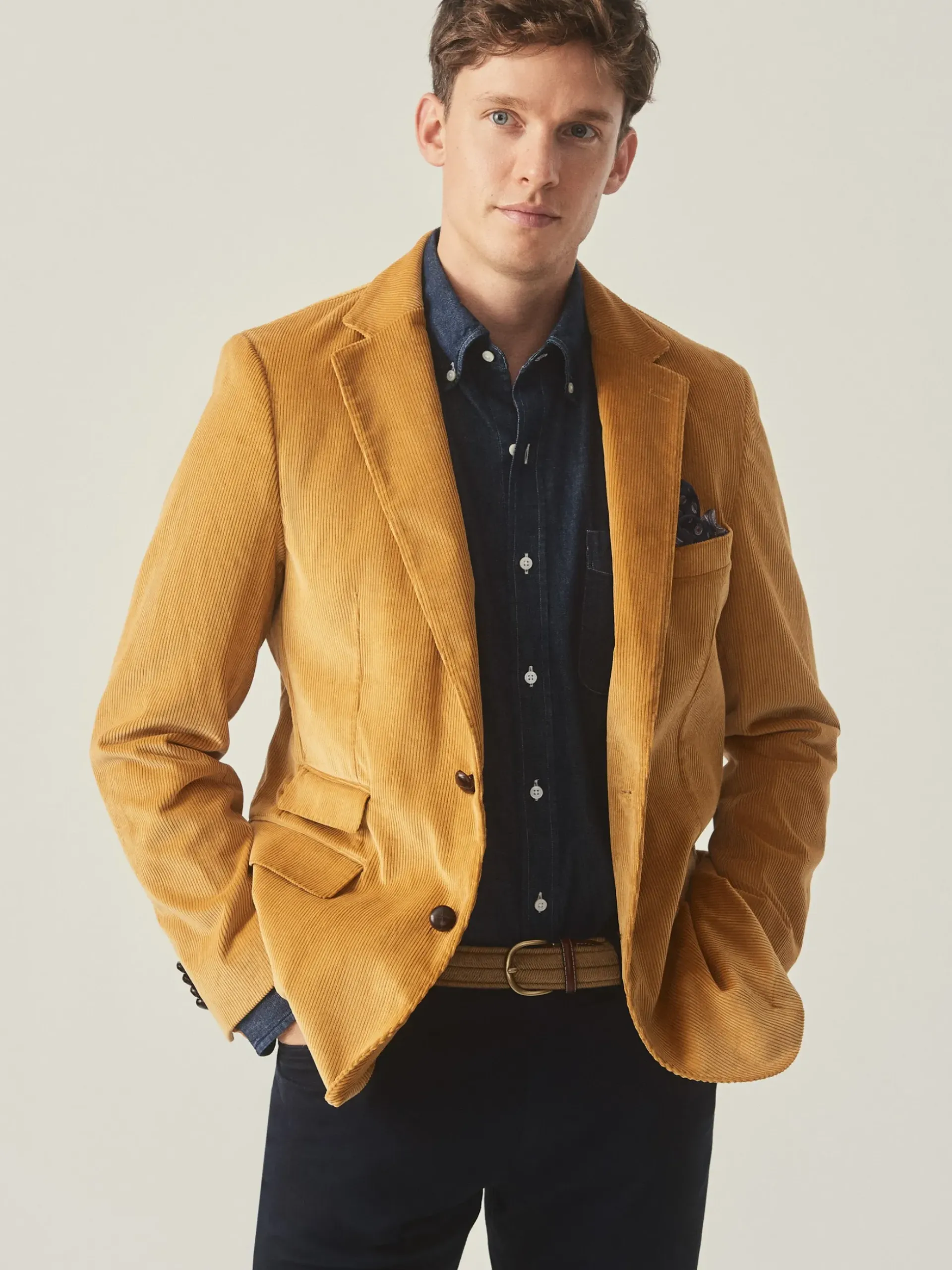 J.McLaughlin Suffolk Corduroy Sport Coat Corn Best