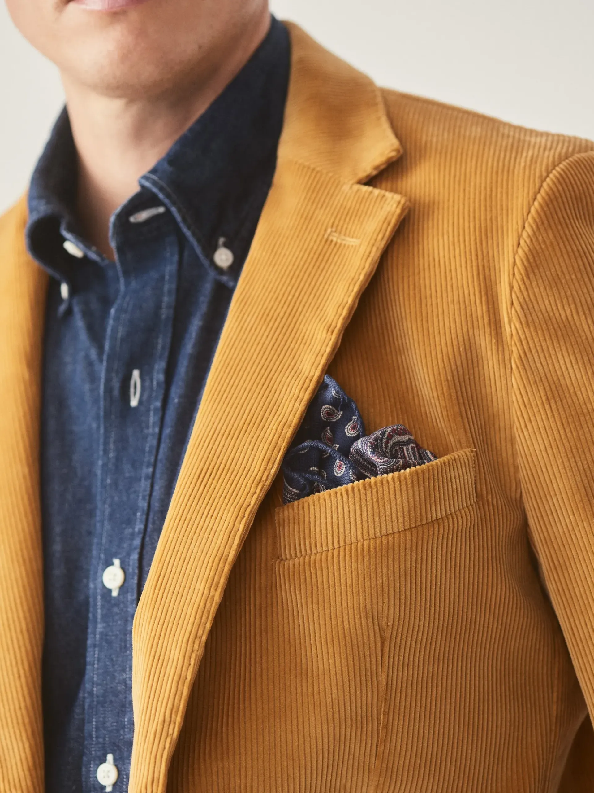 J.McLaughlin Suffolk Corduroy Sport Coat Corn Best