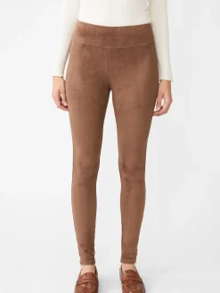 J.McLaughlin Suri Faux Suede Leggings Hazelnut Sale