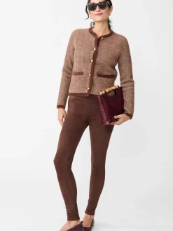 J.McLaughlin Suri Faux Suede Leggings Mocha Best