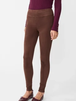 J.McLaughlin Suri Faux Suede Leggings Mocha Best