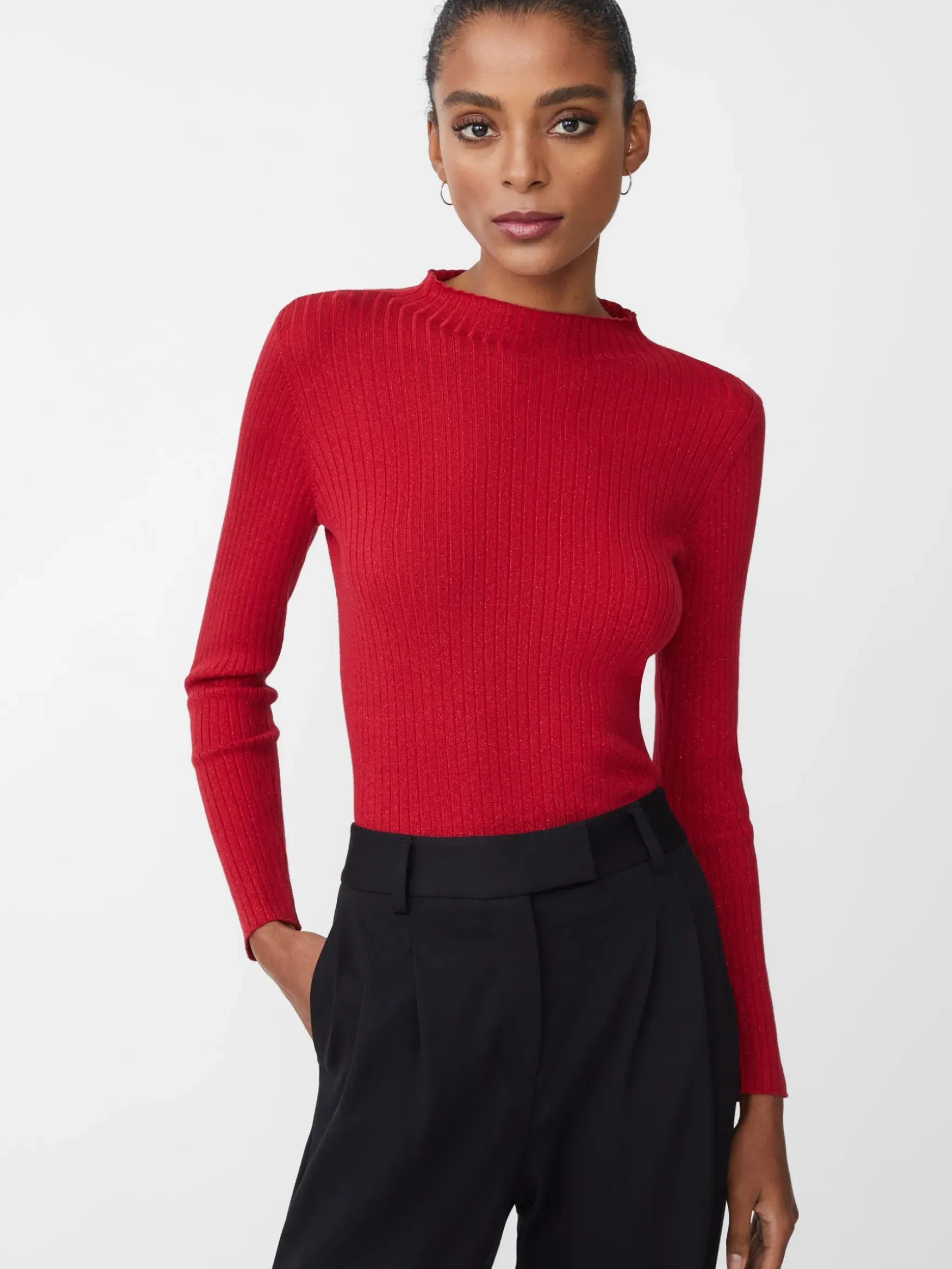 J.McLaughlin Sylvana Metallic Sweater Rouge Online