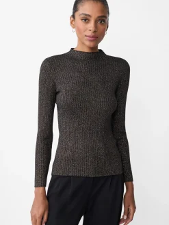 J.McLaughlin Sylvana Metallic Sweater Gold/Black Outlet