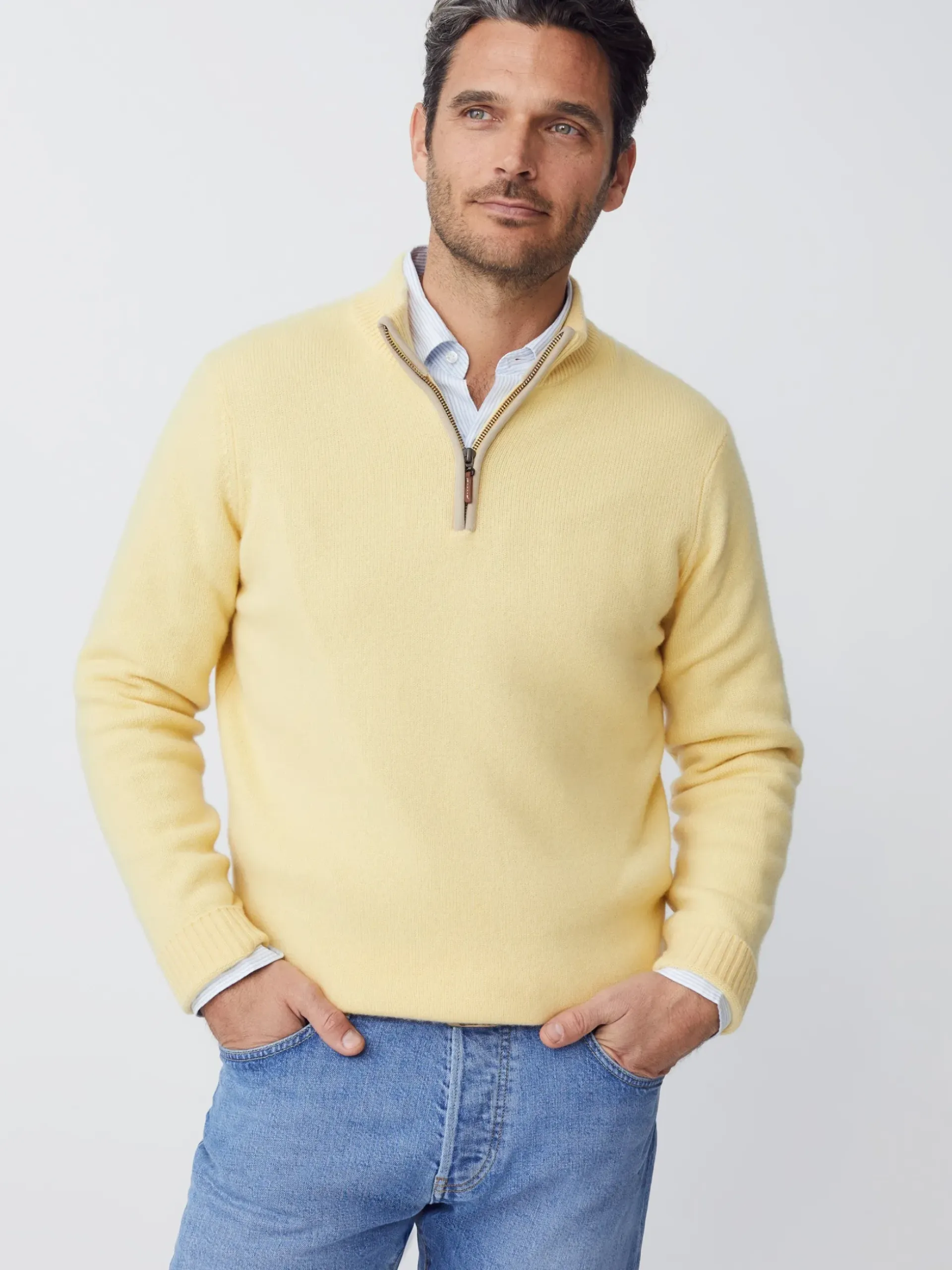 J.McLaughlin Tate Cashmere Sweater Yellow Online