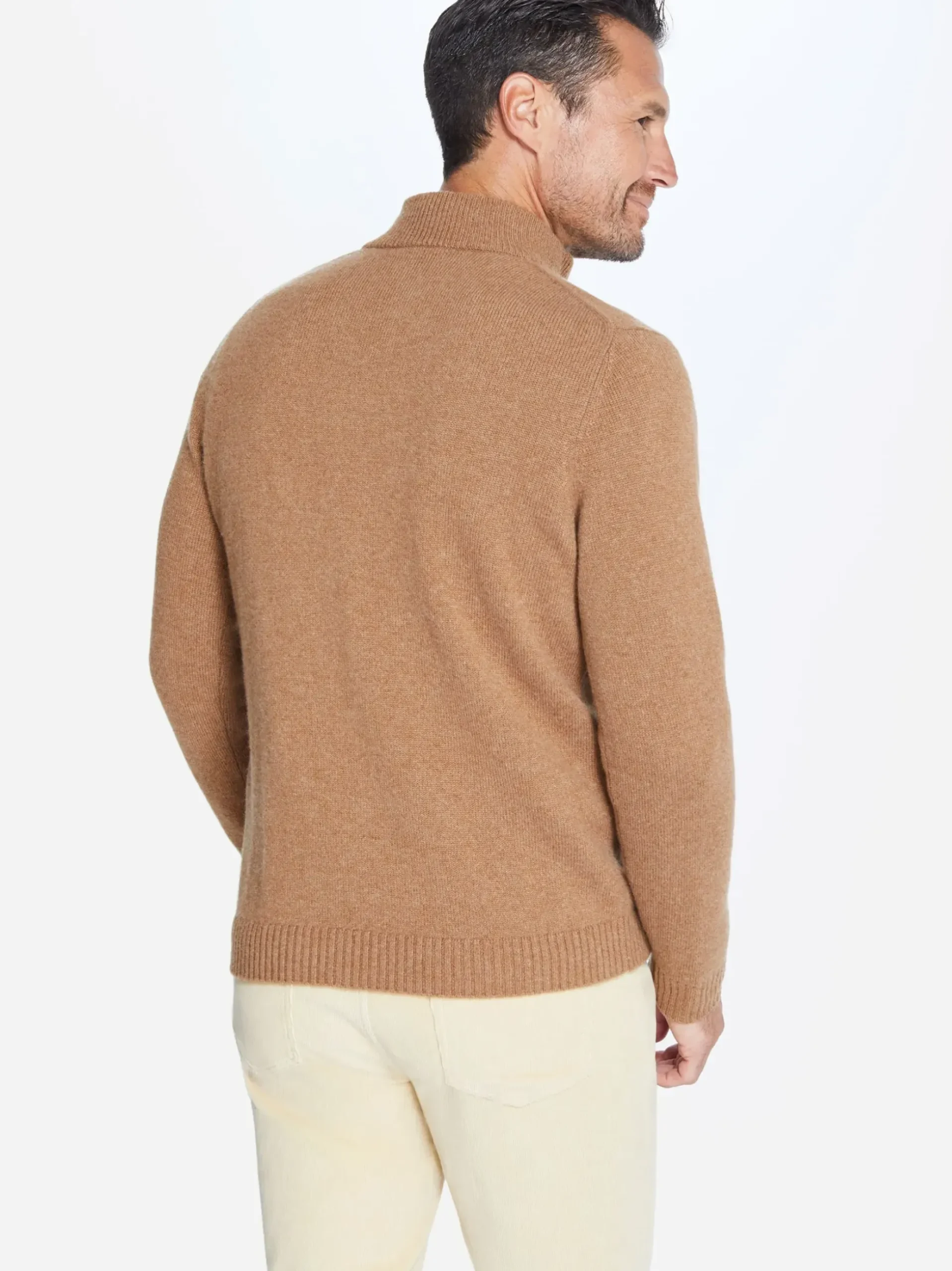 J.McLaughlin Tate Cashmere Sweater LightCoffee Best