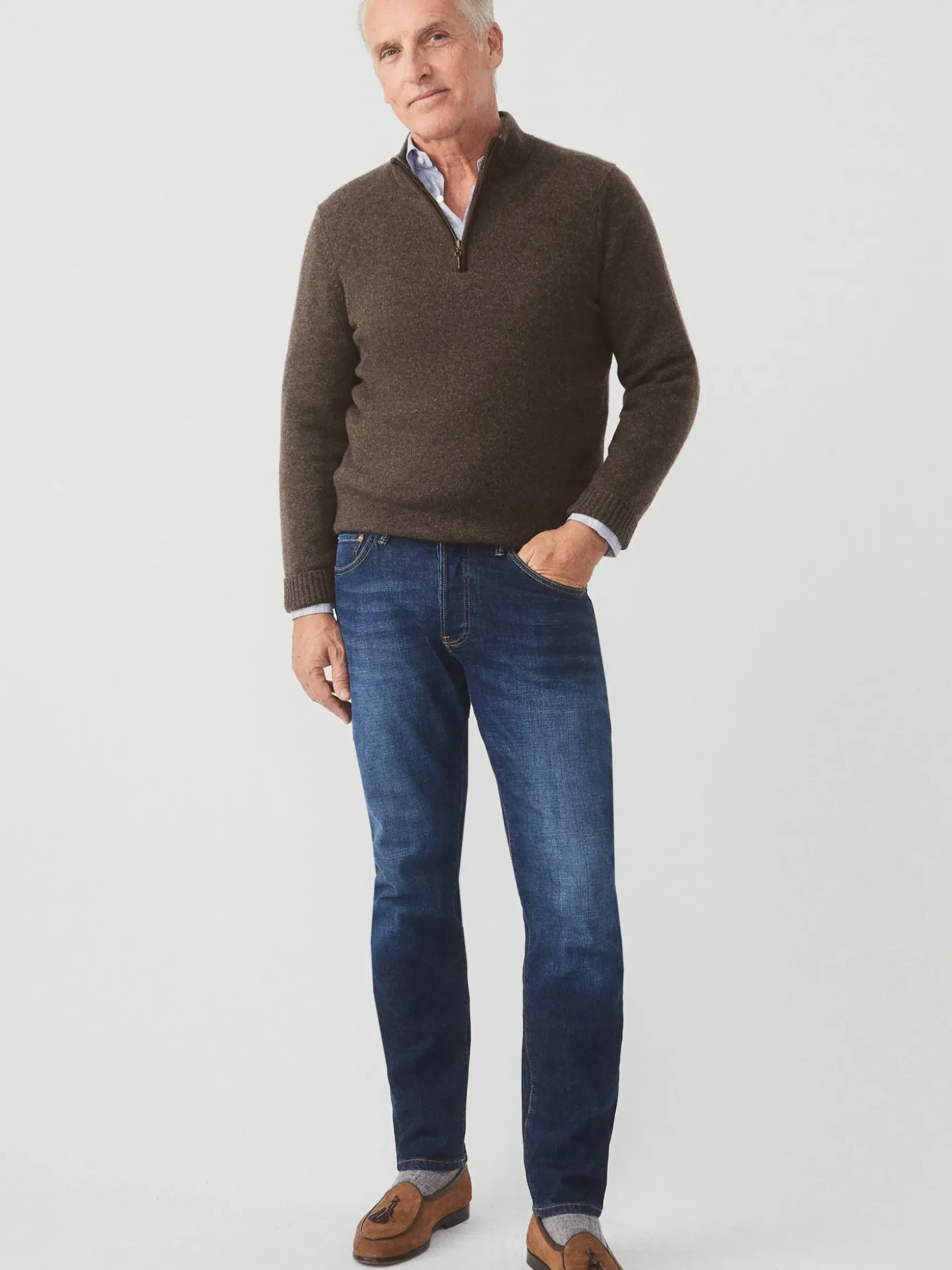 J.McLaughlin Tate Cashmere Sweater DappleGray Online