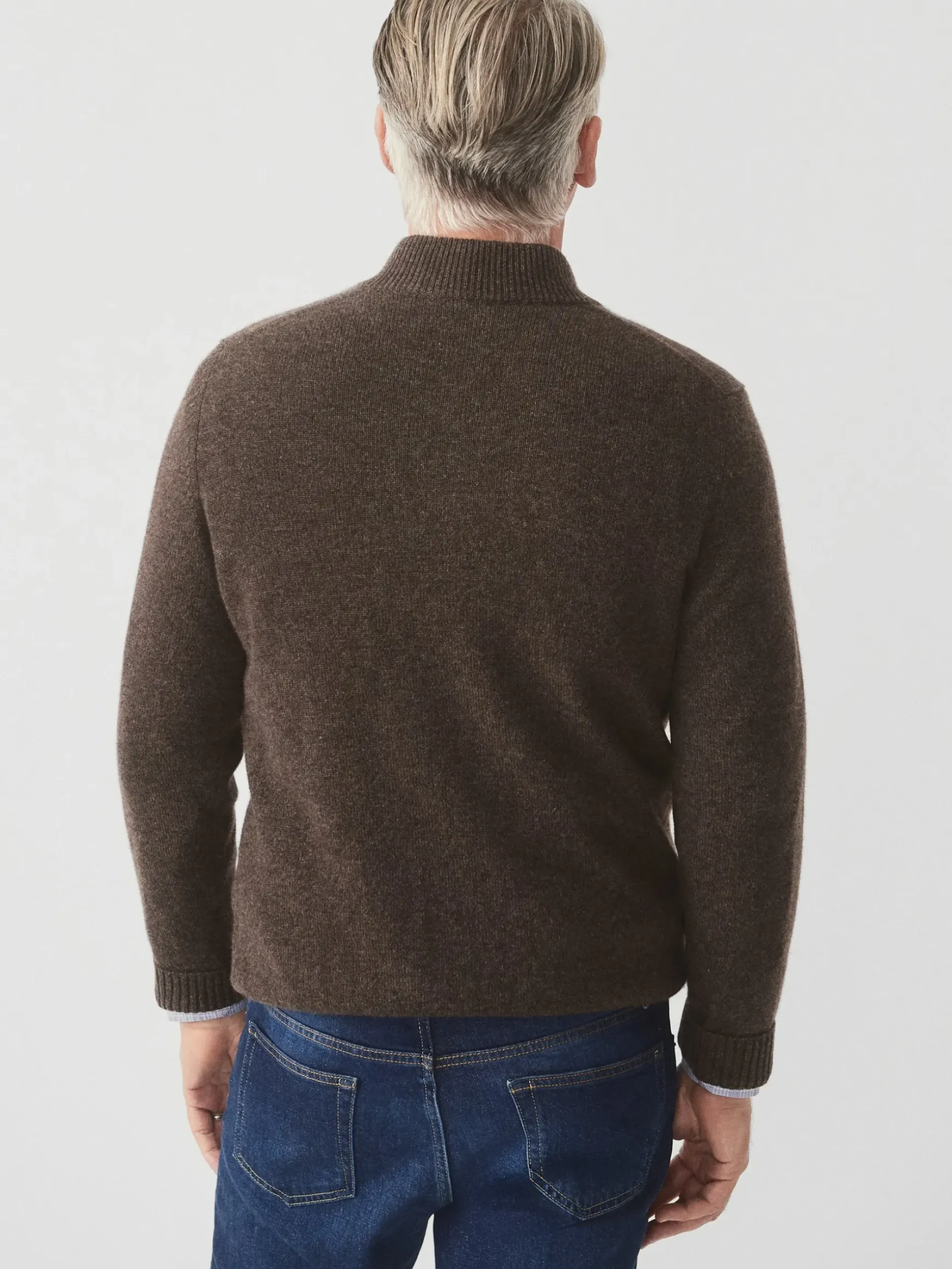 J.McLaughlin Tate Cashmere Sweater DappleGray Online