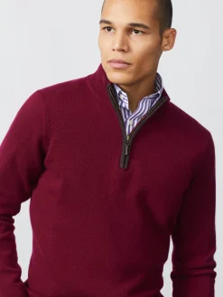 J.McLaughlin Tate Cashmere Sweater HeatherWine Online