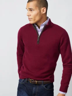 J.McLaughlin Tate Cashmere Sweater HeatherWine Online