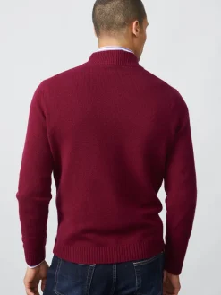 J.McLaughlin Tate Cashmere Sweater HeatherWine Online