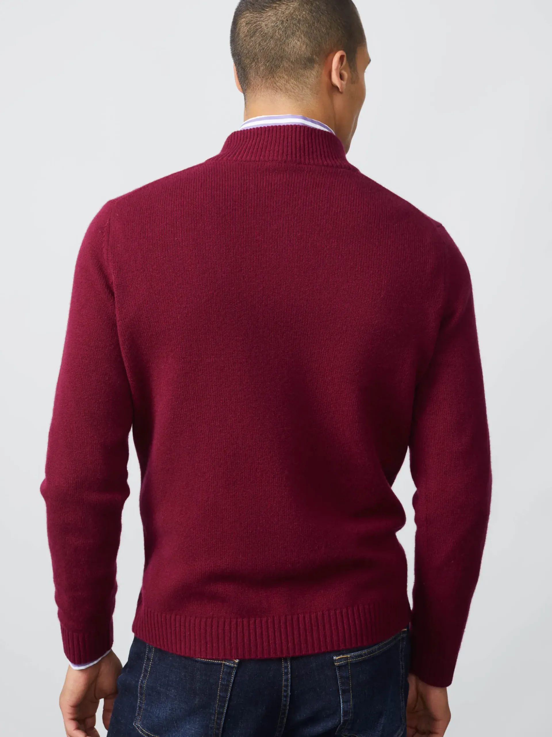 J.McLaughlin Tate Cashmere Sweater HeatherWine Online