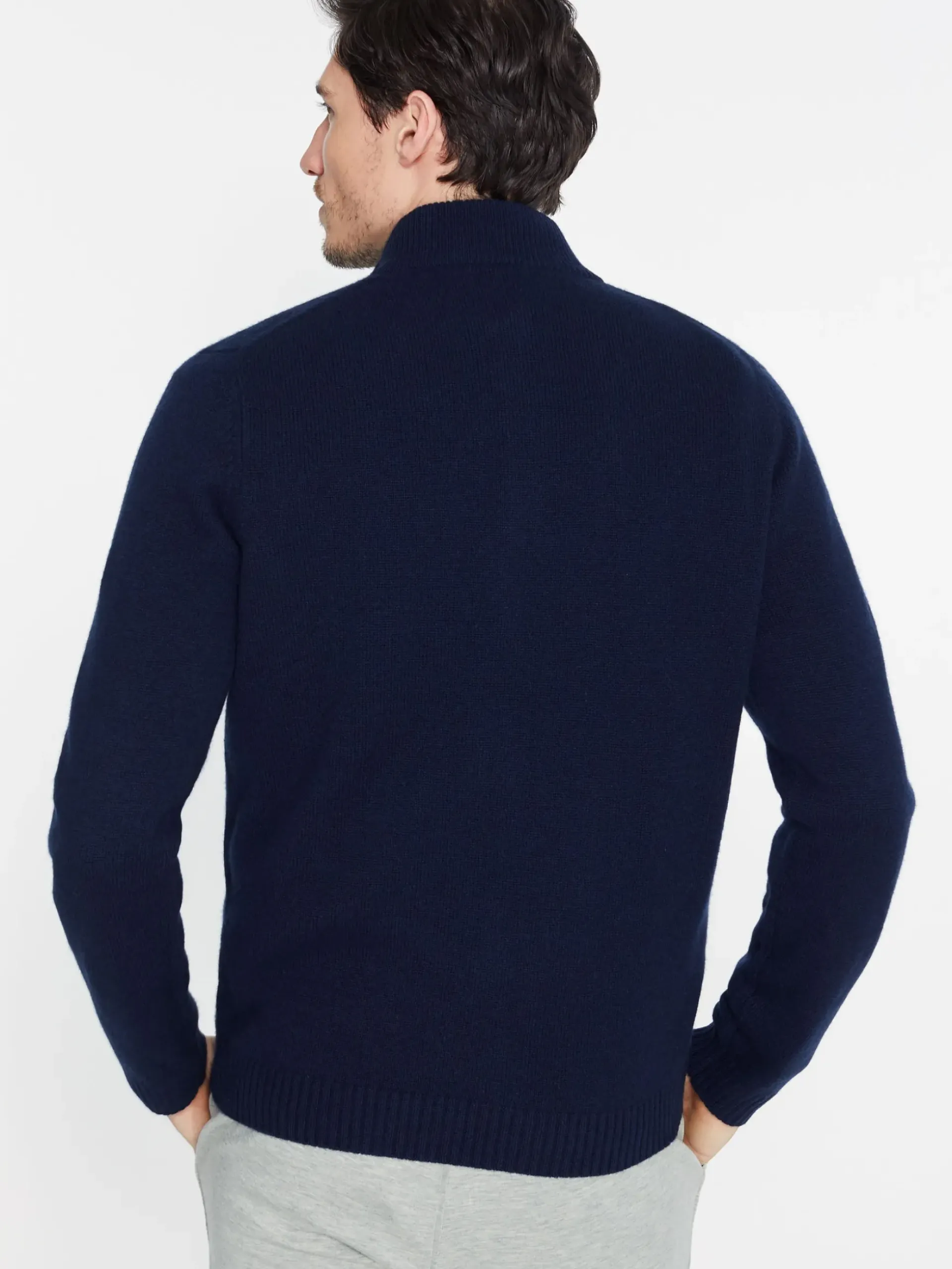 J.McLaughlin Tate Cashmere Sweater ClassicNavy Best