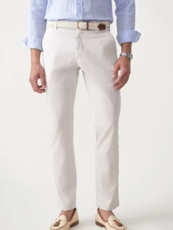 J.McLaughlin Taylor Straight-Fit Chino in Italian Twill Stone Outlet