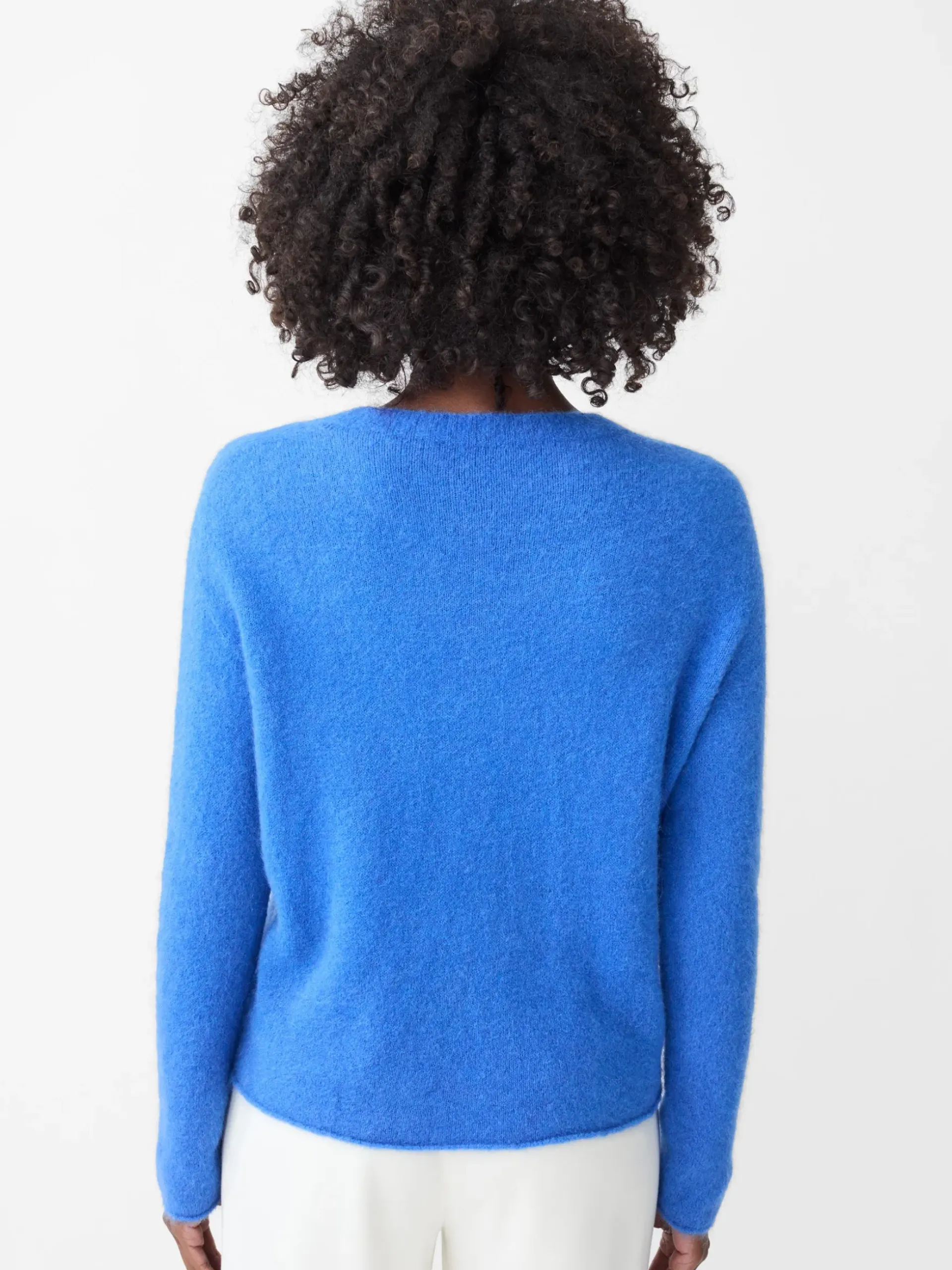 J.McLaughlin Tenley Alpaca Blend Sweater FrenchBlue Fashion