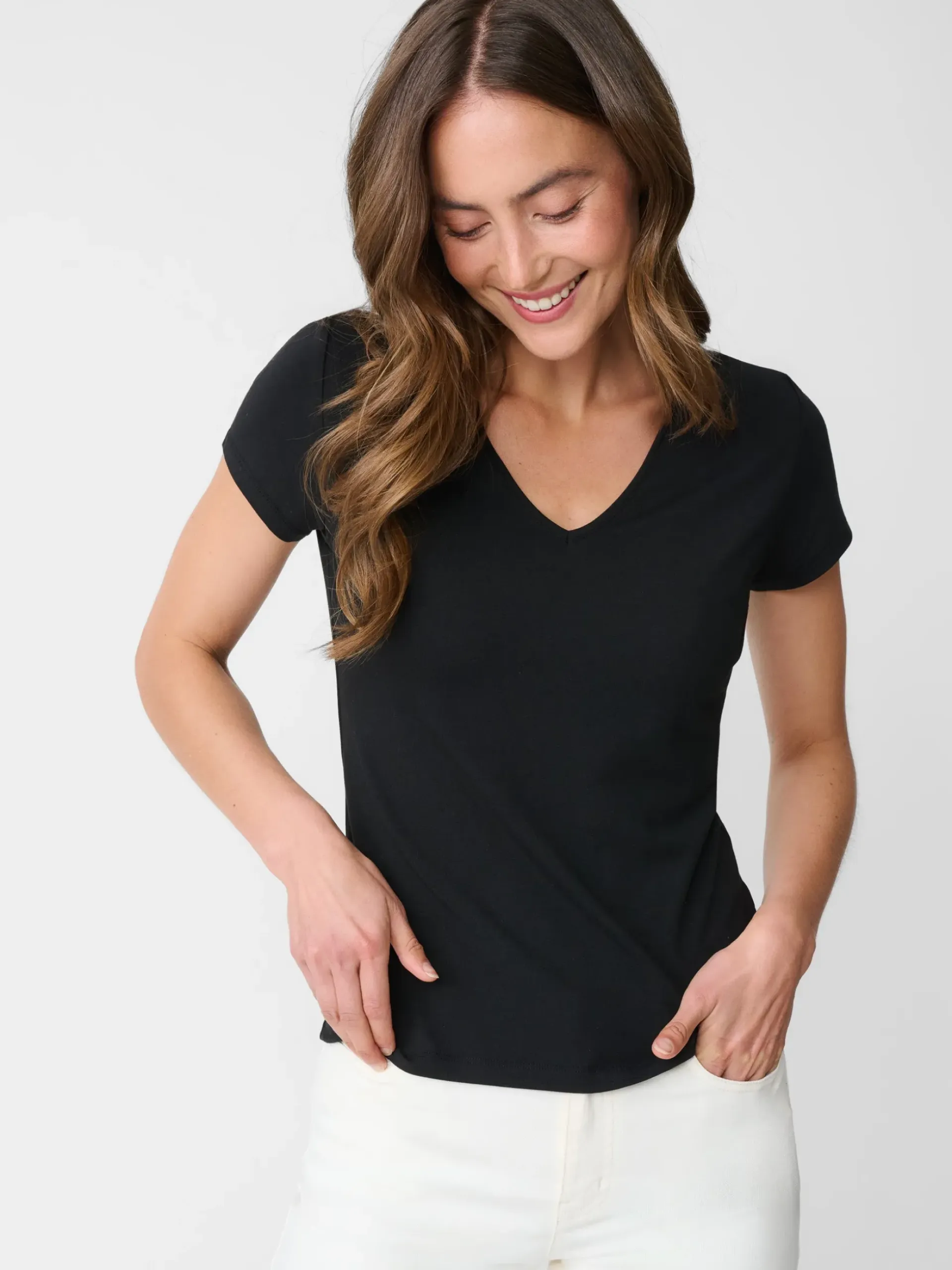 J.McLaughlin Terrine Tee Black Discount