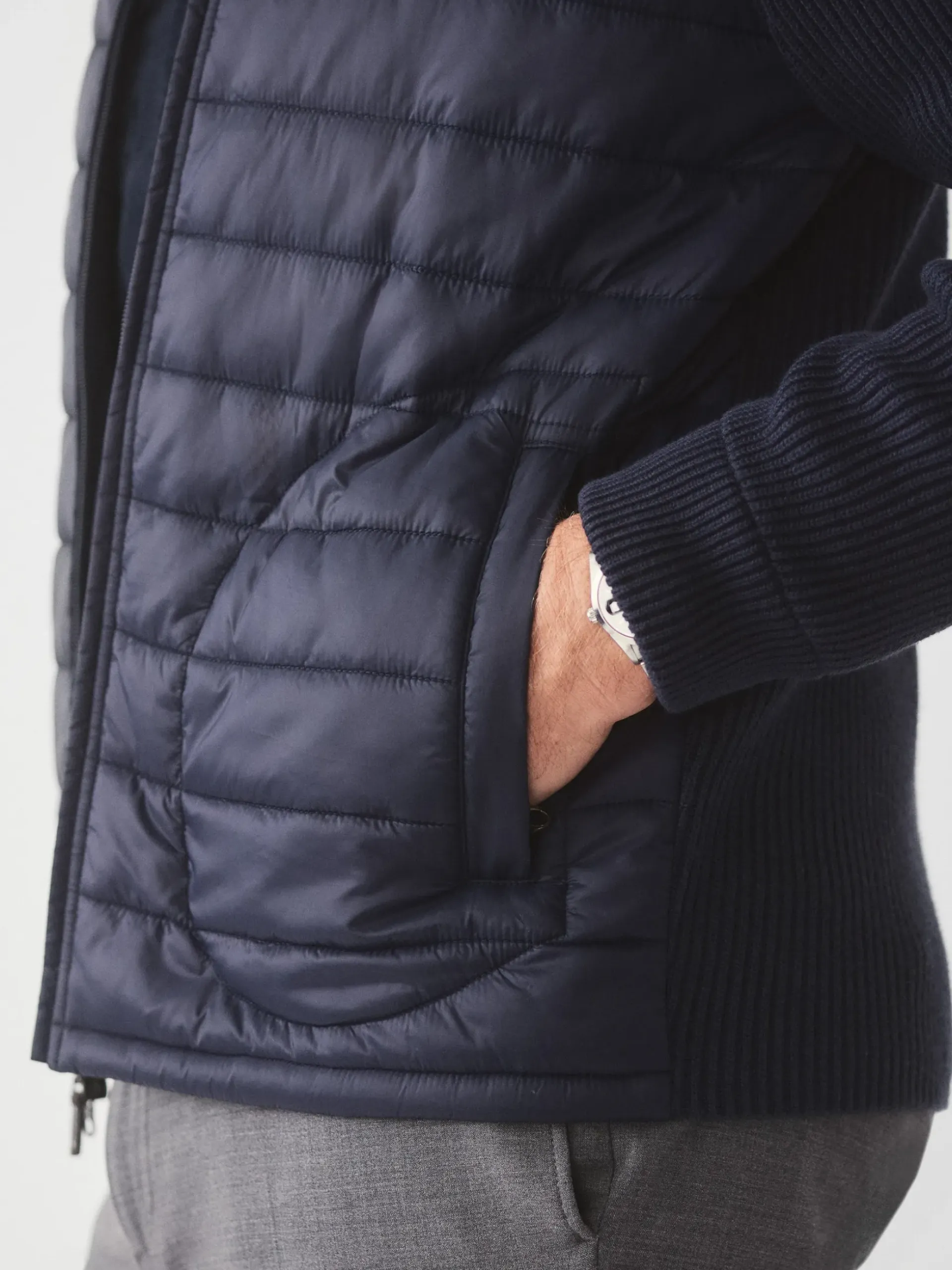 J.McLaughlin Torino Zip Up Navy Sale