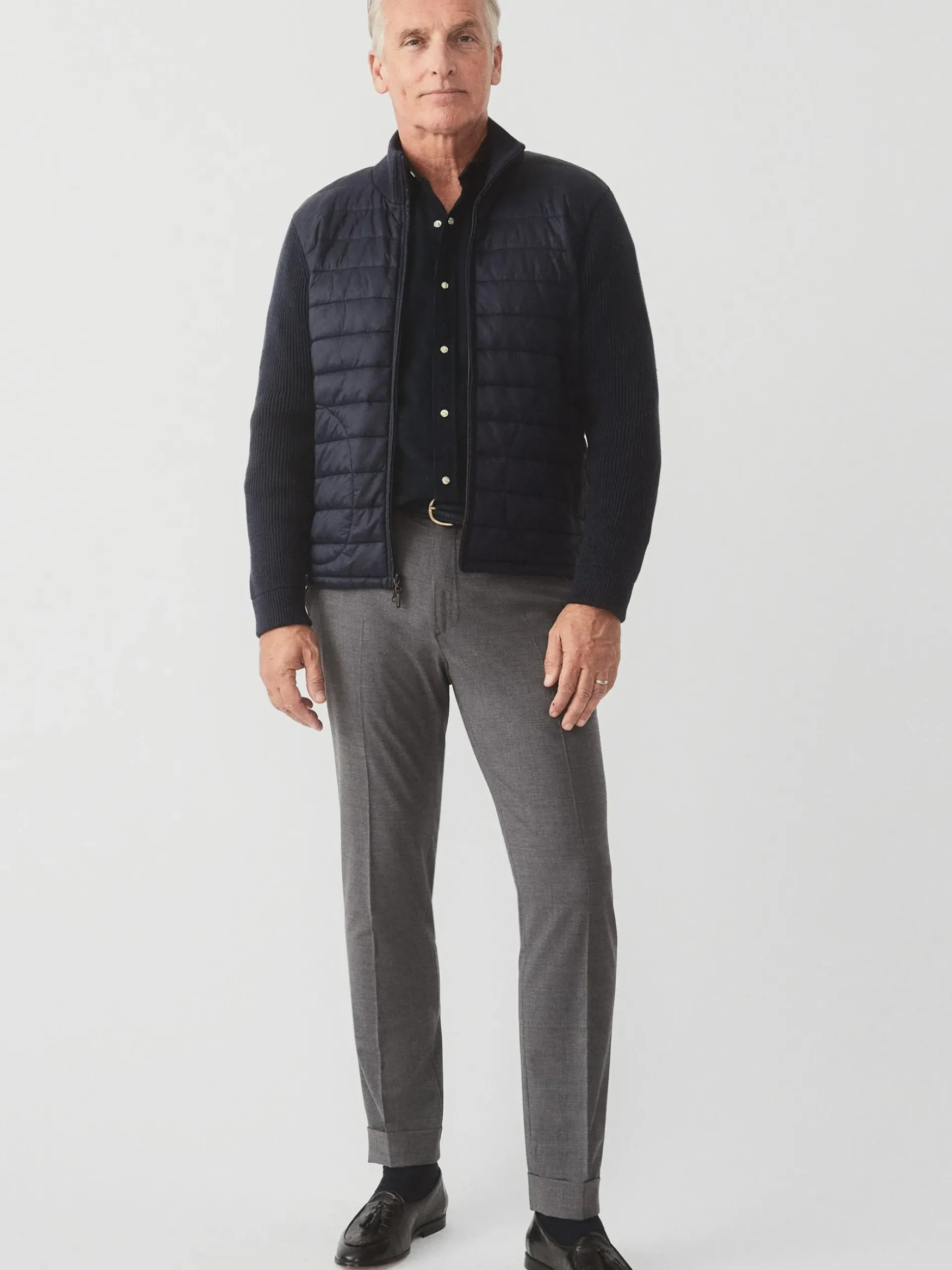 J.McLaughlin Torino Zip Up Navy Sale