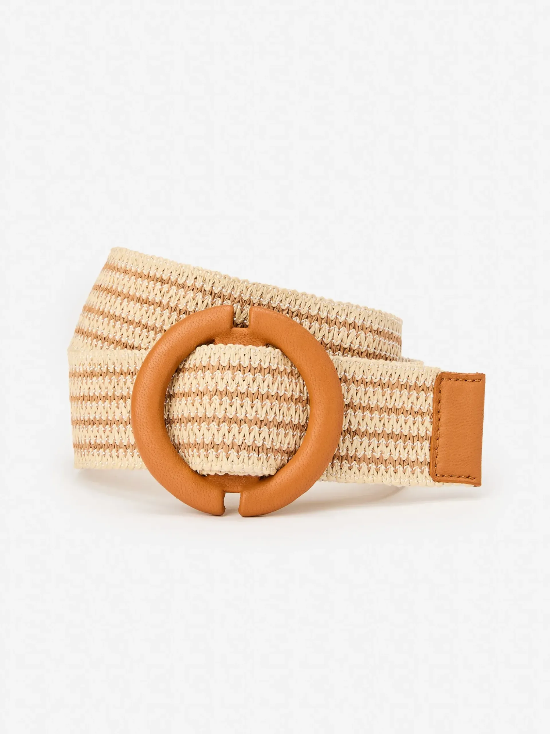J.McLaughlin Totto Belt in Stripe Vachetta Best