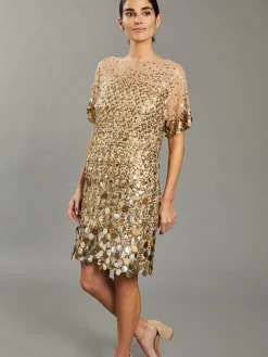 J.McLaughlin Tricia Sequin Dress: RSVP x Steven Stolman Gold Sale