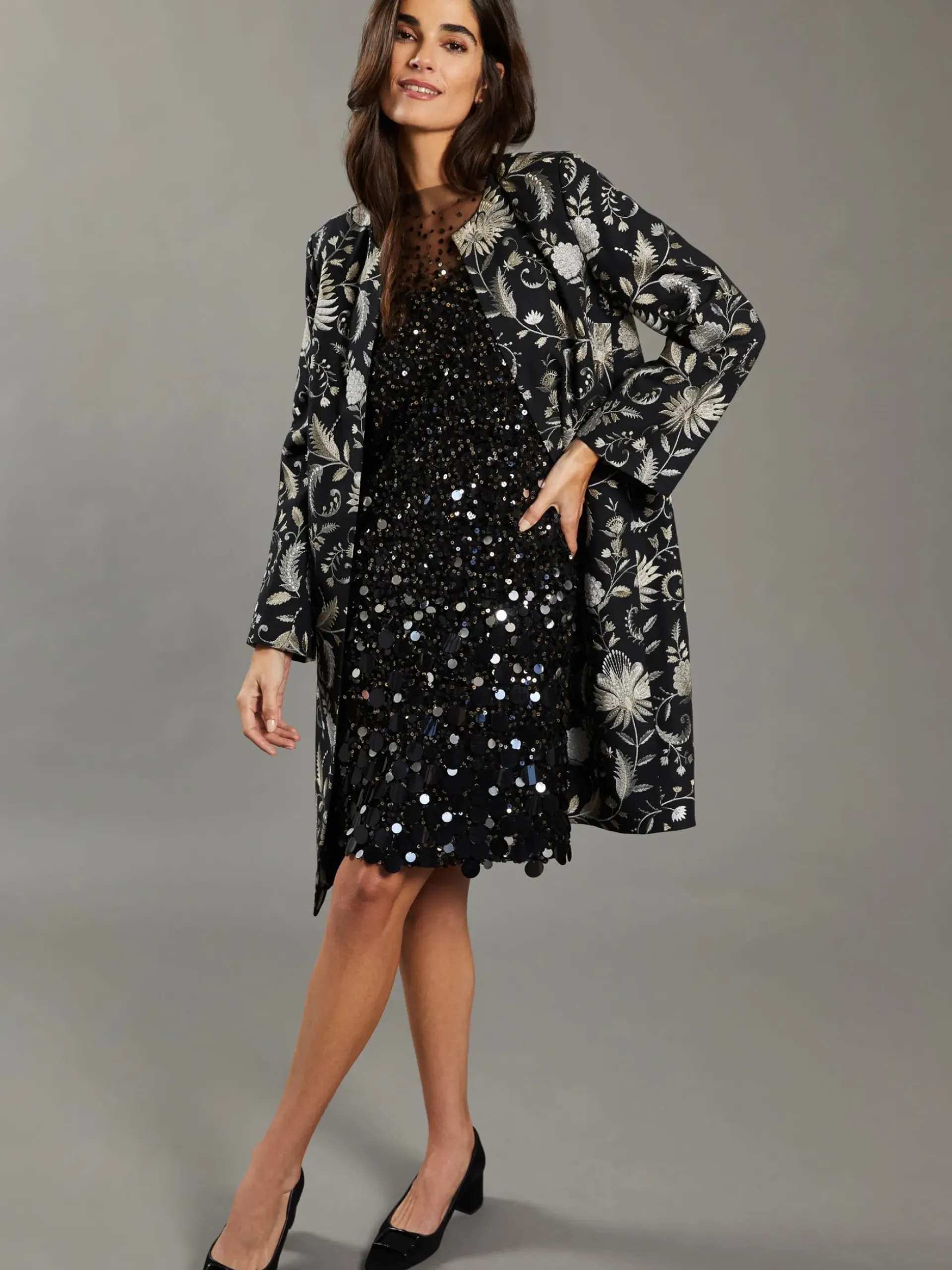 J.McLaughlin Tricia Sequin Dress: RSVP x Steven Stolman Black Best
